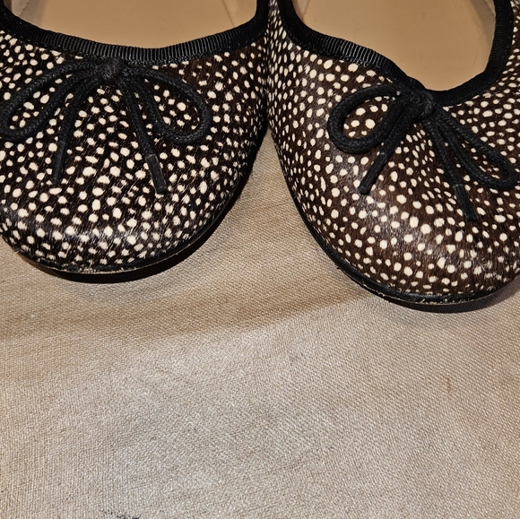 Banana Republic Spotted Calf Hair Leather Ballet Flats, Women's 9.5 - Picture 4 of 8